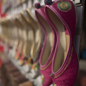 Shoe shop in Amritsar, Punjab, India