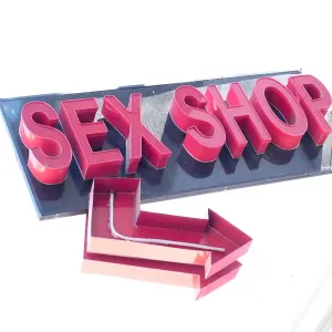 Sign for sex shop