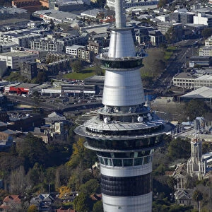 Sky Tower, Auckland, North Island, New Zealand - aerial