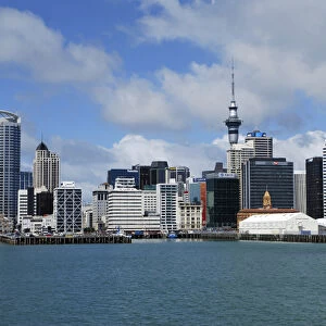Skyline of downtown Auckland, Auckland, New Zealand
