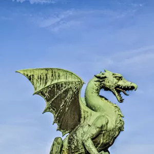 Slovenia, Ljubljana Dragon at the end of the Dragon Bridge