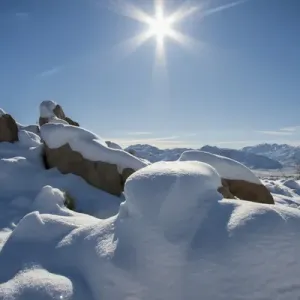 Snow at Joshua Tree National Park, California Snow at Joshua Tree National Park, California