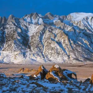 Snow on the Sierra Nevada Range, California Snow on the Sierra Nevada Range, California