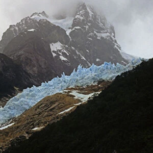 South America, Chile, Patagonia. Glaciers and fjords of the Magellenic Straights