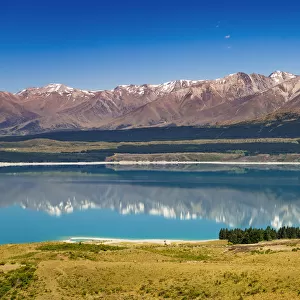 Southern Alps from Lake Pukaki, Canterbury, South Island, New Zealand