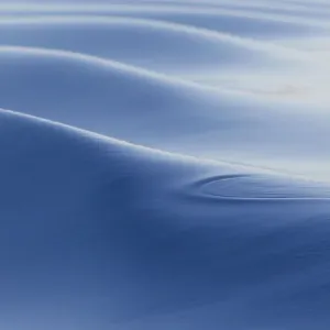 Southern Ocean, near South Georgia. Patterns created by the ship in the glassy water