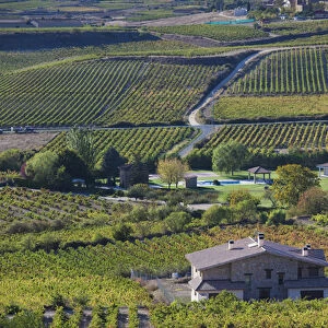 Spain, Basque Country Region, La Rioja Area, Alava Province, Laguardia, elevated