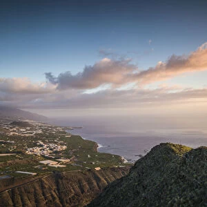 Spain, Canary Islands, La Palma Island, La Laguna, elevated city view from Mirador El