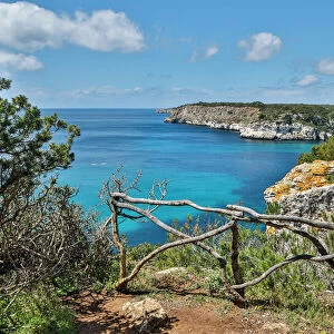 Spain, Menorca. Cliffside view