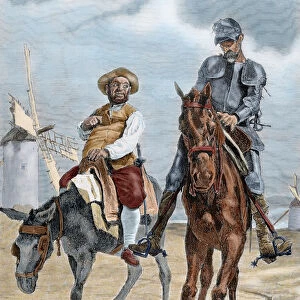 Spanish literature. The Ingenious Hidalgo Don Quixote of La Mancha, written