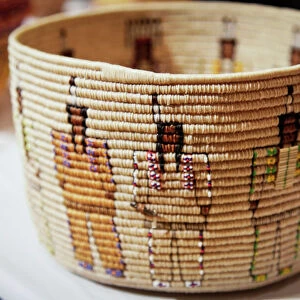 SSanta Fe, New Mexico, United States. Indian Market, Native American basket