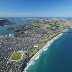 Aerial Print of St Clair and St Kilda Beaches, Otago Harbour Aerial Print of St Clair and St Kilda Beaches, Otago Harbour