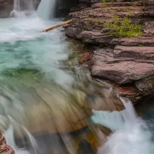 St Mary Falls in Glacier National Park, Montana, USA