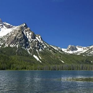 Stanley Lake and McGown Peak located in the Sawtooth National Recreation Area, Custer County