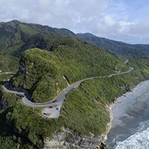 State Highway Six at Ten Mile Creek, north of Greymouth, West Coast, South Island