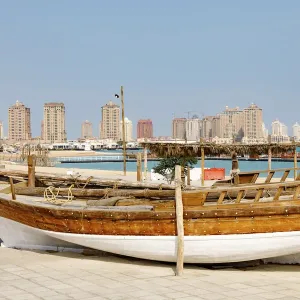 State of Qatar, Doha. Traditional dhow
