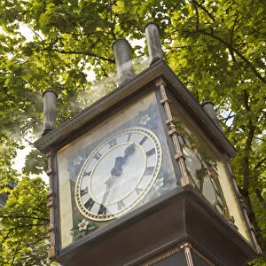 Steam powered clock in the Gastown neighborhood, Vancouver, British Columbia, Canada