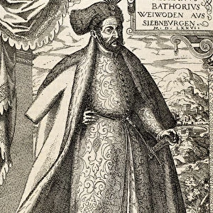 Stephen I Bathory (1533-1586). King of Poland (1575-1586). Engraving