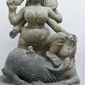 Stone carving at the museum of Mahasthangarh, one of the earliest urban archaeological