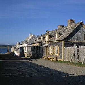 A street scene at The Fortress of Louisbourg Nat l Historic Site, a French