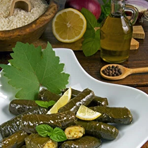 Stuffed vine leaves, Dolmades, Arabic countries, Arabic cooking, Greek food, Turkish food