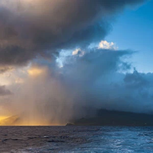 Sunrise over Ofu Island, Manua'a island group, American Samoa, South Pacific