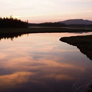 Sunset over the Bass Harbor Marsh in Maines Acadia National Park