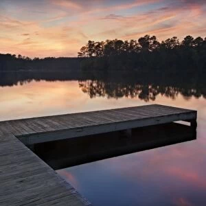 Sunset over a dock, Callaway Gardens, GA
