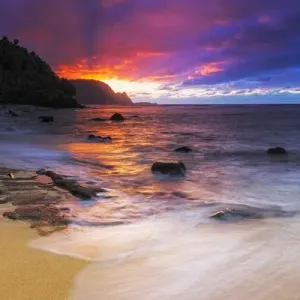 Na Pali Coast Print from Hideaways Beach, Kauai Na Pali Coast Print from Hideaways Beach, Kauai