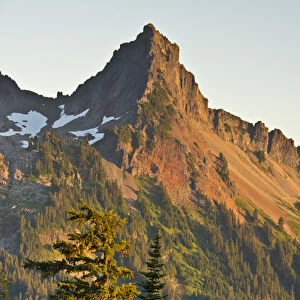 Sunset, Tatoosh Mountains, Mount Rainier National Park, Washington, USA