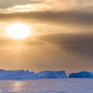 Ilulissat Fjord Winter Sunset Print Ilulissat Fjord Winter Sunset Print
