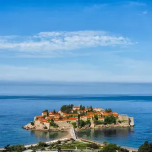 Sveti Stefan in the Adriatic Sea, Budva, Montenegro