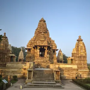 Le temple de Khajuraho, Khajuraho, Madhya Pradesh, Inde. Le temple de Khajuraho, Khajuraho, Madhya Pradesh, Inde.
