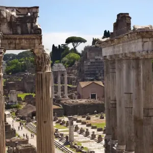 Temple of Saturn Print, Rome Italy Temple of Saturn Print, Rome Italy