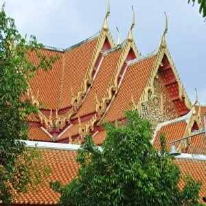 Thailand, Bangkok. Wat Benchamabophit (Marble Temple) Bangkok, Thailand