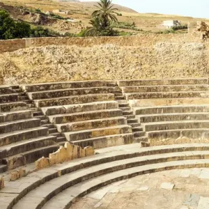 The Theater, Roman ruins of Bulla Regia, Tunisia, North Africa The Theater, Roman ruins of Bulla Regia, Tunisia, North Africa