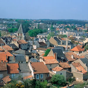 Tile rooftops in Chauvigny, France. french, france, francaise, francais, europe