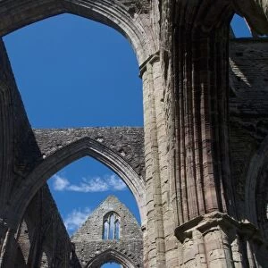 Tintern Abbey, River Wye Valley, Monmouthshire, Wales, UK