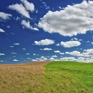 Two toned hill in the Flint Hills of Kansas