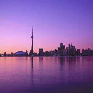 Toronto Skyline at night, Ontario, Canada