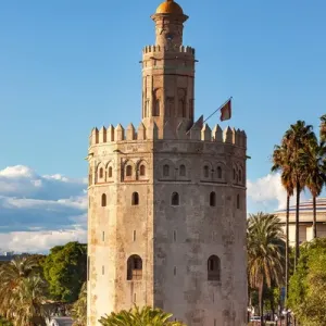 Torre del Oro Print - Seville's 13th Century Moorish Watchtower Torre del Oro Print - Seville's 13th Century Moorish Watchtower