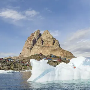 Uummannaq Island Print - Greenland Fjord Landscape Uummannaq Island Print - Greenland Fjord Landscape