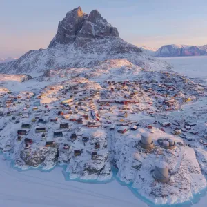 Uummannaq Winter Landscape Print Uummannaq Winter Landscape Print