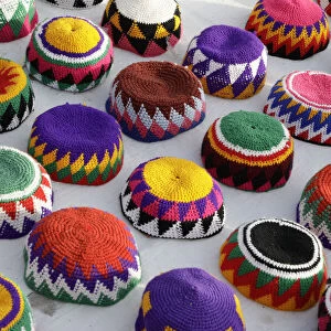Traditional Egyptian hats. Aswan, Egypt