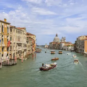 Traffic on Grand Canal Print - Venice Italy Traffic on Grand Canal Print - Venice Italy