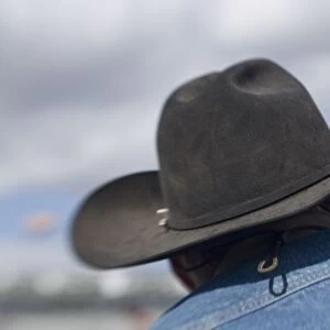 Tucson, Arizona. Cowboy hats in use at the Tucson Rodeo