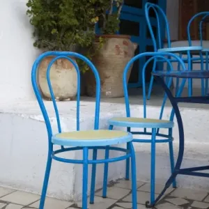 Tunisia, Sidi Bou Said, cafe chairs Tunisia, Sidi Bou Said, cafe chairs