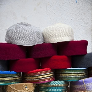 Tunisia, Tunis, Medina, Grand Souq des Chechias, Chechia or Fez hats