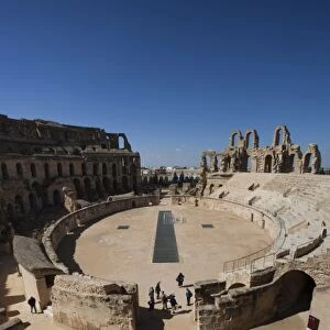 Tunisia, Tunisian Central Coast, El Jem, Roman Colosseum, b. 238 AD