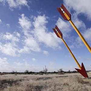 Twin Arrows, Arizona, United States. Route 66. Twin Arrows abandoned gas station